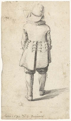 Staand jongetje, van achteren gezien by Gerard ter Borch II