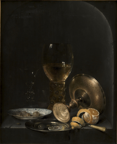 Still life. Breakfast Piece in a Stone Niche by Jan Hendricksz van Zuylen