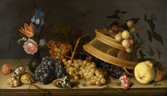 Still Life of Flowers, Fruit, Shells, and Insects by Balthasar van der Ast