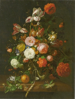 Still life of flowers by Rachel Ruysch