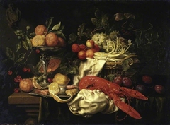 Still-life with a lobster by Joris van Son