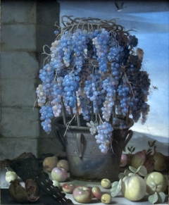 Still Life with Grapes and other Fruit by Luca Forte