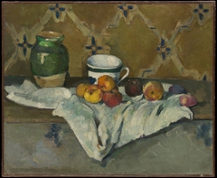 Still Life with Jar, Cup, and Apples by Paul Cézanne