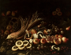 Still life with mushrooms. by Anonymous