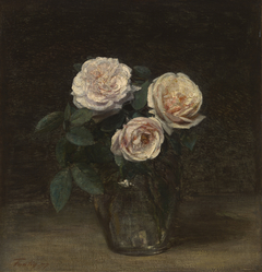 Still Life with Rose by Henri Fantin-Latour