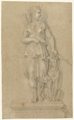 Studie voor een standbeeld van Diana by Unknown Artist