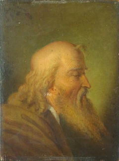 Study of an old man's head by Jean-François Portaels