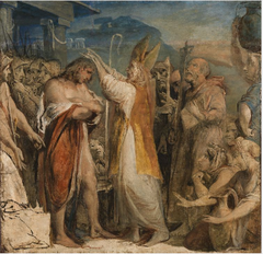 The Baptism of the King of Cashel by Saint Patrick by James Barry