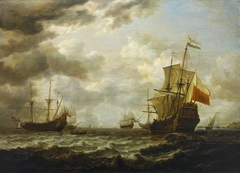 The Brederode off Hellevoetsluis by Simon de Vlieger