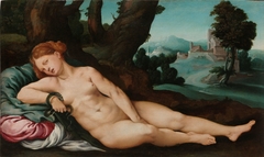 The dying Cleopatra by Jan van Scorel