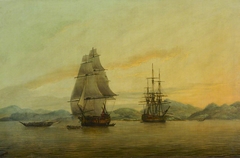 The East Indiaman 'Hindustan' and Other vessels by Thomas Luny