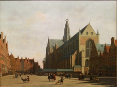 The Grote Markt with St. Bavo, Haarlem by Gerrit Adriaenszoon Berckheyde