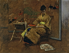 The Kimono by William Merritt Chase