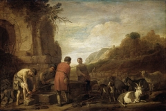 The meeting of Jacob and Rachel by Claes Moeyaert