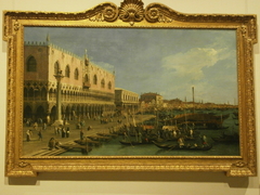 The Pier near Riva degli Schiavoni with the Column of San Marco by Canaletto