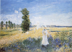 The promenade by Claude Monet