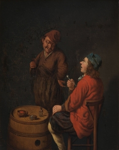 The smoker and the drinker by Hubert van Ravesteyn