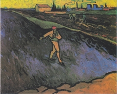 The Sower: Outskirts of Arles in the Background by Vincent van Gogh