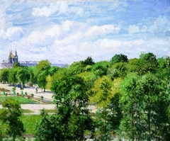 The Tuileries Gardens, Summer by Camille Pissarro