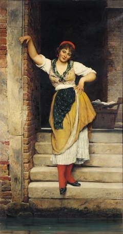 The young woman called 'Ninetta' by Eugene de Blaas