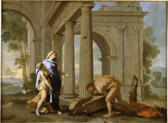 Theseus Finds His Father's Sword by Nicolas Poussin