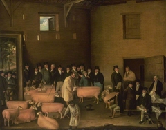 Thomas Morris’s Sheep Show at Barton-on-Humber, Lincolnshire by Thomas Weaver