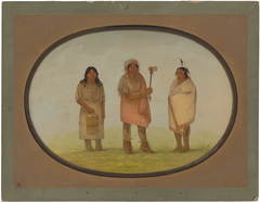 Three Piankeshaw Indians by George Catlin