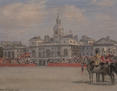 Trooping the Colour by Bernhard Sickert