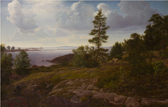 Udsigt over skærgården ved Elleholm i Blekinge by Godtfred Rump