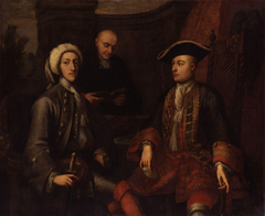 Unknown men, formerly known as John Montagu, 2nd Duke of Montagu, James O'Hara, 2nd Baron Tyrawley, and an unknown man by Anonymous