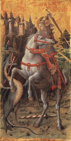 San Giorgio che uccide il drago by Carlo Crivelli