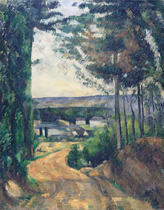 Road leading to the lake by Paul Cézanne