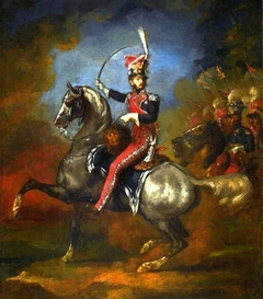 Equestrian portrait of Wincenty Krasiński by Théodore Géricault