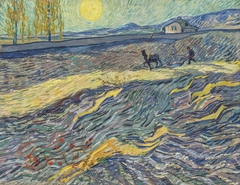 Field with plowing farmers by Vincent van Gogh