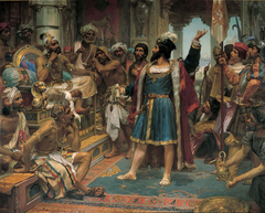 Vasco da Gama before the Samorim of Calicut by Veloso Salgado