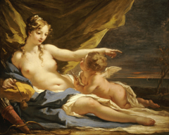 Venus and Eros by Giovanni Antonio Pellegrini