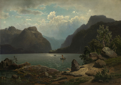 View of a Lake by Leonhard Rausch