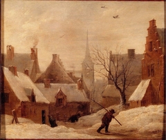 Village in Snow by David Teniers the Younger