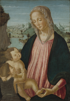 Virgin and Child with the Infant Saint John the Baptist by Francesco Botticini