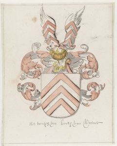 Wapenschild van de familie Boele van Wormer by Pieter Jansz