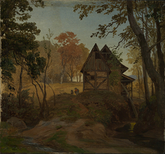 Wassermühle by Johann Wilhelm Schirmer