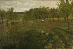 Wiesenlandschaft by Johann Sperl