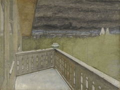 Winter on the Balcony by Harald Sohlberg