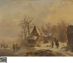 Winterlandschap by Alfonse De Clercq