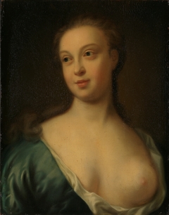 Woman with naked Breast by Peder Als