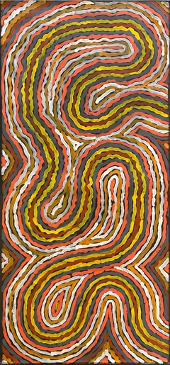 Worm Dreaming Napperby by Clifford Possum Tjapaltjarri