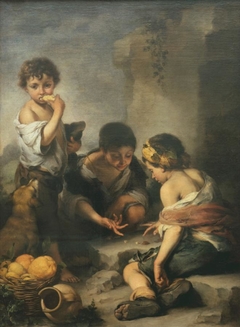 Young Boys Playing Dice by Bartolomé Esteban Murillo