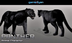 3D Panther Animal Character Modeling Vancouver, Canada by GameYan Studio