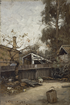 A California Back Yard by Charles Conner