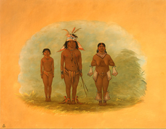 A Chetibo Family by George Catlin